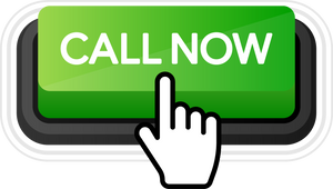 Icon with green call now 3D button on white background for w